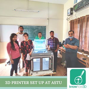3D Printer set up at ASTU in Assam