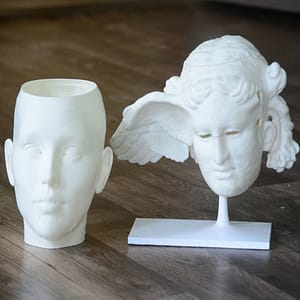 3d printed face model by knowhow3d