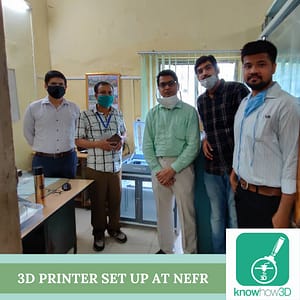3D Printer set up at NEFR in Assam