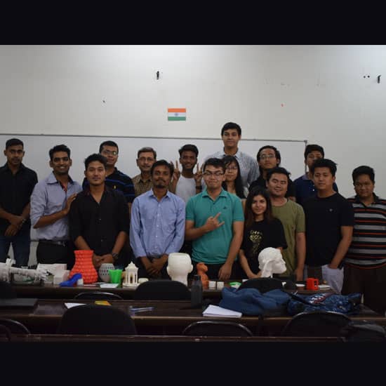 3D printing workshop for Royal Global University, Mechanical Branch in Guwahati